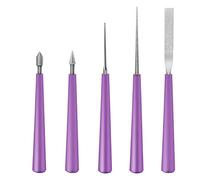 Remingtape Juego de 5 piezas de escariador de perlas de diamante para perlas de cristal, plástico, metal y madera