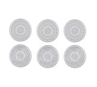 Remingtape Juego de molde de resina epoxi DIY posavasos de forma, hágalo usted mismo, posavasos de té, redondo de resina de silicona forma de joyería piezas de herramientas