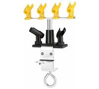 Remingtape Kit de soporte para aerógrafo, aerógrafo, aerógrafo de 6 colores y 1 regulador, trabajo eficiente de 360 grados