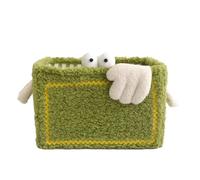 Remingtape Little Cesta de almacenamiento plegable para el hogar, diseño de nicho, almacenamiento de juguetes, aperitivos, cosméticos, organizar regalos, verde, duradero, 40 x 30 x 25 cm