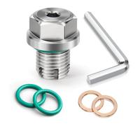 Remingtape M14.1-1,5 X 15 mm Tornillo de drenaje de aceite Piggyback de gran tamaño, juego de reparación de rosca autorroscante para cárter de aceite de acero inoxidable