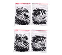 Remingtape M3 x 6 mm x 1 mm Nylon Plano discos aislantes juntas espaciadores negro 400 unidades