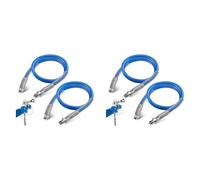 Remingtape Manguera de extensión de pulverización de pintura sin aire de 4 pies, manguera de 3/16 pulverización de color, tubo alargado de 3000 psi, 4 unidades