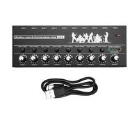 Remingtape Mezclador estéreo profesional de 8 canales Mezclador de audio portátil con función de bajo ruido para grabar instrumentos