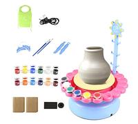 Remingtape Mini máquina de cerámica eléctrica para el hogar, juguete de fabricación de cerámica, juego interactivo, juego de cerámica DIY conjunto A