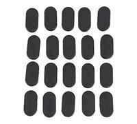 Remingtape Oval Mesa Silla Pierna Tubo Insertar Extremo Tapa 40mm X 20mm 20 Piezas Negro