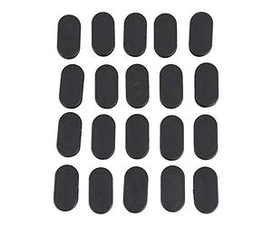 Remingtape Oval Mesa Silla Pierna Tubo Insertar Extremo Tapa 40mm X 20mm 20 Piezas Negro