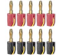 Remingtape P10064 10pcs Banana Tapones 4 mm Alta Corriente Conector Conector Rápido 32A Prueba Eléctrica