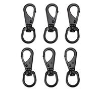 Remingtape Pack de 6 mosquetones giratorios, clips de resorte de acero inoxidable, clips para mástil de bandera, clips de buceo para correas de perro, llaveros