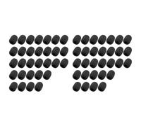 Remingtape Pack de 60 protectores de espuma para micrófono de micrófono, mini auriculares para micrófono