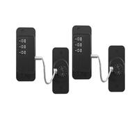 Remingtape Paquete de 2 cerraduras para frigorífico, resistentes cerraduras de combinación para el frigorífico, seguro para niños, cerradura de armario, cinta adhesiva fuerte y sin residuos.