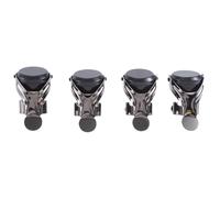 Remingtape Paquete de 4 tapones de sellado para de vino, tapón de champán, tapón de champán, acero inoxidable, color negro, fácil instalación, fácil de usar