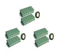 Remingtape Paquete de 6 flores de espuma para arreglos florales secos y húmedos de espuma para floristerías frescas