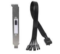 Remingtape Placa base, interruptor de alimentación externo, LED HDD, botón de reinicio, cable de extensión para carcasa de PC, chasis, carrete PCI