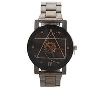 Remingtape Reloj de pulsera analógico de cuarzo para hombre, de lujo, informal, de acero inoxidable, para hombre negro, Hombre negro