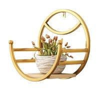 Remingtape Soporte de Flores Montado en la Pared para Balcón de Hierro Forjado - Estante para Flores de Pared de Restaurante, Estantes de Almacenamiento de Plantas para Sala de Estar