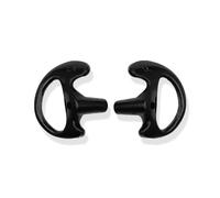 Remingtape Tapones de silicona intercambiables Auriculares triangulares con auriculares de tubo de aire Negro Tamaño L Piezas de repuesto y accesorios para walkie-talkies