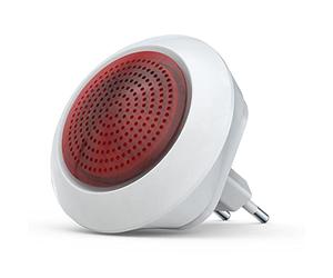 Remingtape Tuya Sound Light Sensor incorporado 100 dB Sirene Alarma Vinculación Control de Protección de Seguridad a través de APP ZigBee Enchufe EU Accesorios de Repuesto