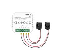 Remingtape Tuya Wifi Smart Power - Medidor de energía con pinza de transformador de corriente, 2 canales, 80 A, medidor de energía para casa inteligente