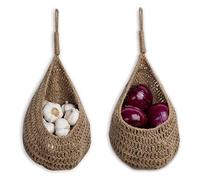 Remingtape Twine - Cesta de cebolla para colgar para cámara de comedor, patatas, ajos, cebollas, comedores, compartimentos, 2 unidades