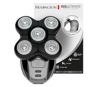 Remington Afeitadora Cabeza Hombre 5 cabezales: afeitado en 2 min Ultimate Series RX5 apura hasta 0,2 mm, autonomía de 50 min, resistente al agua, cuchillas flexibles, neceser de viaje XR1501