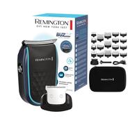 Remington Cortapelos y recortadora de barba, 12 peines guía (1,5-25 mm) | 80 min. Tiempo de funcionamiento inalámbrico, juego de 25 piezas, 100% impermeable, cuchillas de acero inoxidable extraanchas