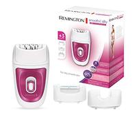 Remington Depiladora Mujer EP3 Smooth & Silky, Depiladora Eléctrica, 2 Velocidades, 3 Accesorios, Tecnología Masajeadora, Cabezal Lavable, Cepillo Limpiador, EP7300