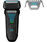 Remington F6 Style Series Aqua - Afeitadora eléctrica inalámbrica para hombre con cuchillas en lámina, 100% impermeable, con carga USB y recortadora emergente. F6000, negro