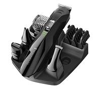 Remington - Kit de aseo todo en uno - Recortadora de barba para hombres; cortapelos; recortadora de vello de nariz y orejas con mini afeitadora, modelo PG6020, color negro