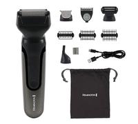 Remington ONE Shave & Groom Multiherramienta para hombres, afeitadora de aluminio con 4 accesorios de tamaño completo y 5 peines ajustables para barba, cara y cuerpo