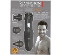 Remington PG6032 Set Multifunción Trimmer Barba Cortapelos Nariz Negro 6 Cabezas