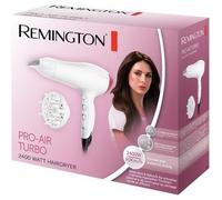 Remington Secador de Pelo Pro-Air Turbo, Iónico, Cabello Sin Encrespamiento, 2400 W, Concentrador y Difusor, 3 Temperaturas, 2 Velocidades, Función Turbo, Luz Indicadora Iones, D5226