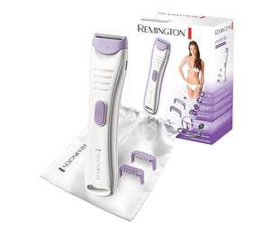 Remington Rasuradora Mujer Zona Íntima [afeita y recorta el vello de la línea del biquini] Smooth & Silky (Inalámbrica, 2 peines con 2 longitudes, resistente al agua, 60 min. autonomía) BKT4000