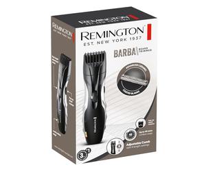 Remington Recortadora de Barba Ceramic Beard, Barbero con Cable e Inalámbrico, Cuchillas Cerámica, 9 Ajustes de Longitud, Rueda Zoom Ajuste de Longitud, 40 min Autonomía, Indicador Carga, MB320C