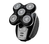 Remington RX5 - Última maquinilla de afeitar para hombres calvos, con un corte apurado en menos de 2 minutos y fácil de limpiar - XR1500, con enchufe para baño de 2 pines, estilo Reino Unido (negro)