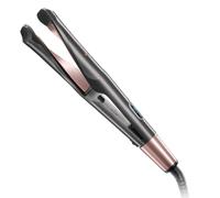 Remington Plancha de Pelo Curl & Straight Confidence - Placas en Espiral, 2en1 Alisa y Riza, Ideal para Ondas, Resultados Profesionales, Cerámica, 5 Temperaturas hasta 230°C, Digital - S6606