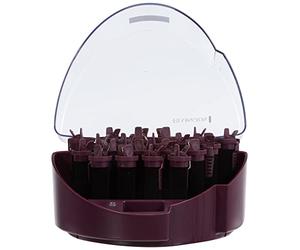 Remington Set de Rulos Fast Curls, Rulos Calientes, Acondicionamiento Iónico, Cabello Sin Encrespamiento, 20 Rulos para el Pelo: 4 Pequeños, 10 Medianos y 6 Grandes, Indicador Encendido, KF40E