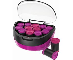 Remington Set de Rulos Jumbo, Rulos Calientes, Acondicionador de Cerámica Iónica, Cabello Sin Encrespamiento, 12 Rulos para el Pelo: 8 de 35 mm y 4 de 40 mm, 12 Pinzas, Indicador Encendido, H5670