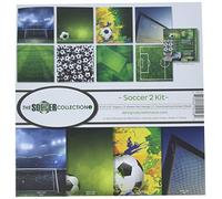 Reminisce Scrapbook The Soccer Collection 2-Kit de álbumes de Recortes, Papel, Fútbol 2, 30,48 cm x 30,48 cm