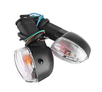 Reminnbor Luz de señal de de la motocicleta, lámpara indicadora de luz de señal de de la motocicleta para YZF R1 R6 FZ1 FZ6 con lente(Blanco)