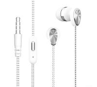 RemixAst Auriculares intrauditivos con conector jack de 3,5 mm, reducción de ruido con graves pesados para viajes de música, diseño ergonómico, varios tamaños, color gris