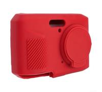 RemixAst Funda protectora de silicona para Kodak FZ45 - Funda flexible antiarañazos para cámara compacta, marrón, blanco, rojo, rosa (rojo)