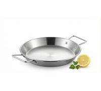 Remixast - Pahellera De Aero Inoxidable De Doble Asa, Proceso De Pulido De Espejo De Fácil Campeeza Lavavajillas 26 cm, Apta Para Gas Leña Y Pahelleros, Fabricada En España