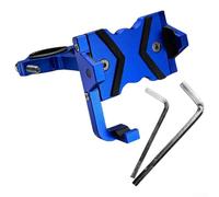 RemixAst Soporte de teléfono para motocicleta, aleación de aluminio, soporte antigolpes, abrazadera para manillar de bicicleta MTB, scooter, Dirt Bike, navegación, color negro (azul)
