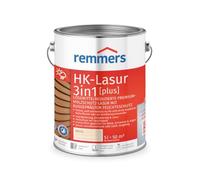 Remmers HK-Lasur 3 en 1 [plus] blanco mate, 5 litros, barniz protector de madera premium reducido con disolventes para exteriores, 3 en 1, secado rápido, duradero