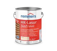 Remmers - Barniz HK 3en1 [plus] blanco, mate, 5 litros, barniz premium de protección de madera para exteriores, 3en1, de secado rápido, duradero