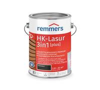 Remmers HK-Lasur 3 en 1 [plus] ébano mate, 2,5 litros, barniz protector de madera premium reducido con disolventes para exteriores, 3 en 1, secado rápido, duradero