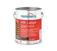 Remmers HK-Lasur 3 en 1 [plus] palisandro mate, 5 litros, barniz para madera, barniz para madera premium exterior, triple protección de madera con impregnación + imprimación + barniz