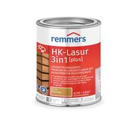 Remmers HK-Lasur 3en1 [plus] roble rústico, mate, 0,75 litros, Barniz de protección de madera premium con solvente reducido para exteriores, 3en1, de secado rápido, duradero