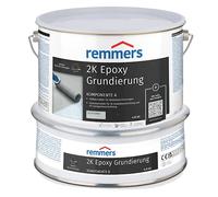 Remmers Imprimación epoxi 2K Gris claro, 5 kilogramos, Imprimación de colgar, Para soportes minerales, también para garajes, muy alta adherencia